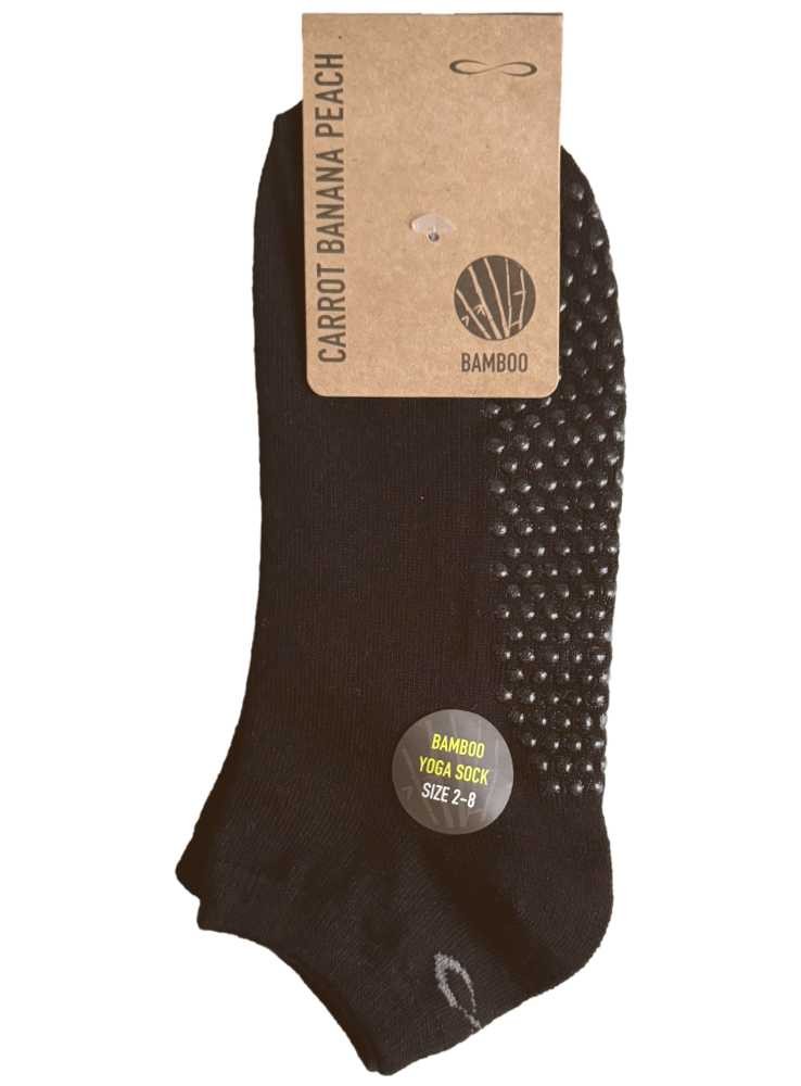 Skridsikre bambusstrømper sorte