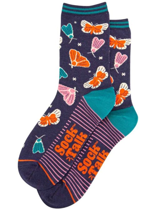 Bambus strømper møl og stjerner, dame, fra Sock Talk