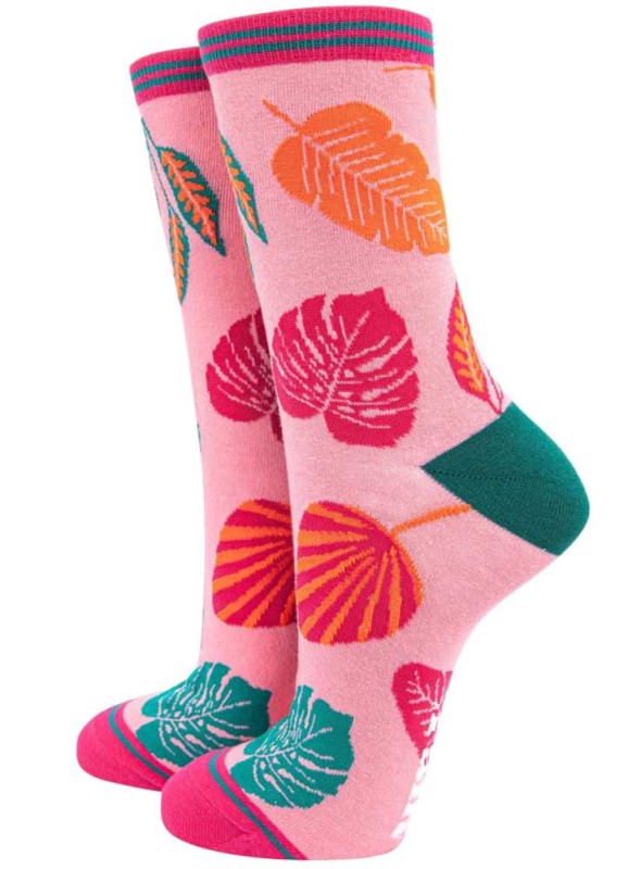 Bambus strømper palmeblad, dame, fra Sock Talk
