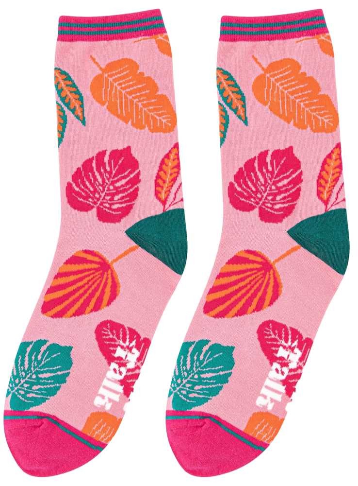 Bambus strømper palmeblad, dame, fra Sock Talk