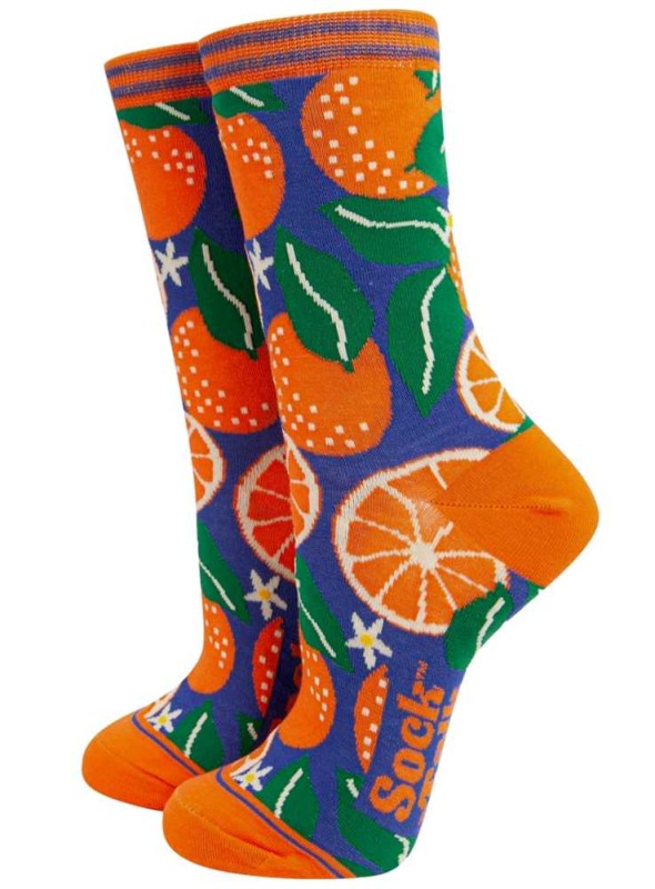 Bambus strømper appelsin, dame, fra Sock Talk