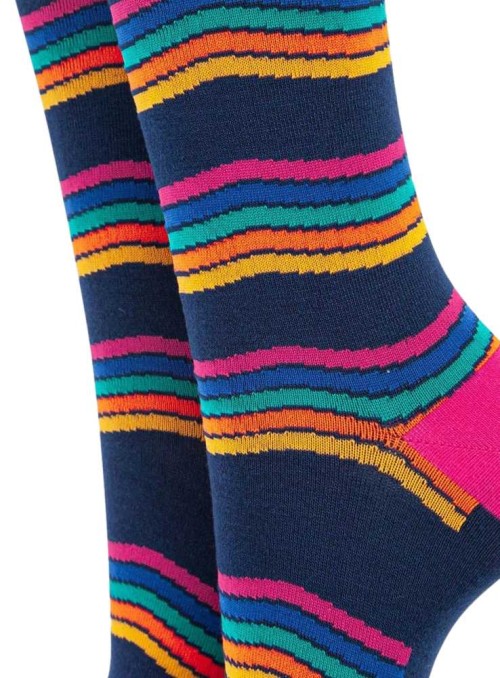 Bambus strømper stribede, dame, fra Sock Talk