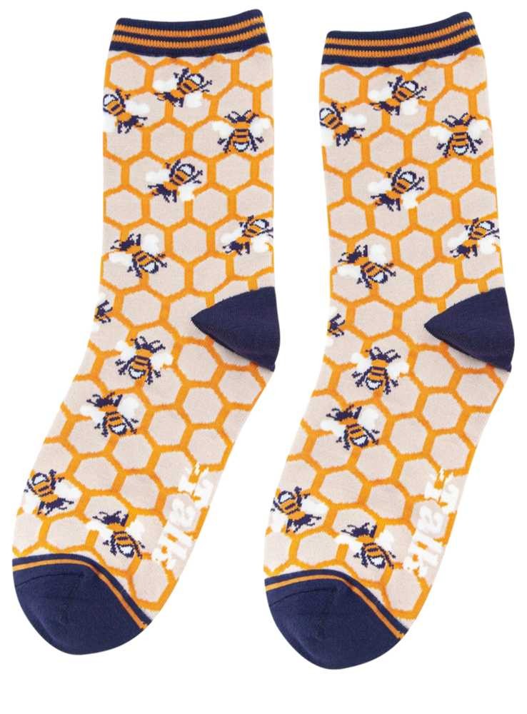Bambus strømper honningbi, dame, fra Sock Talk