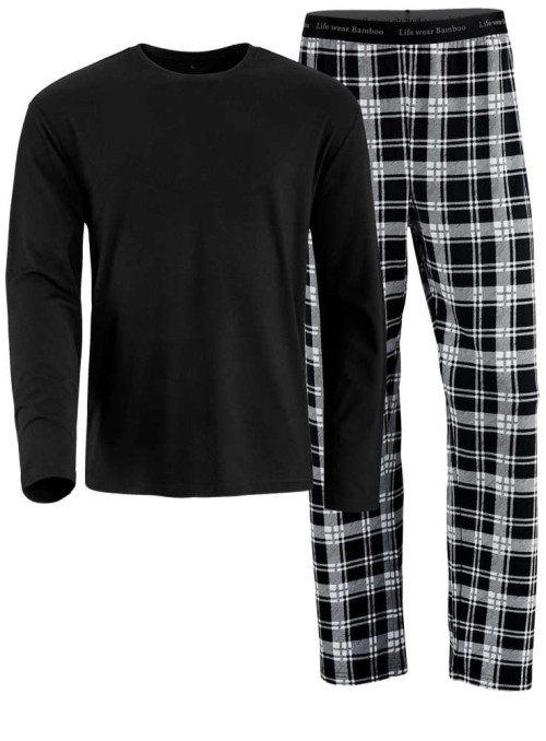 Bambus pyjamas med lange ærmer, herre