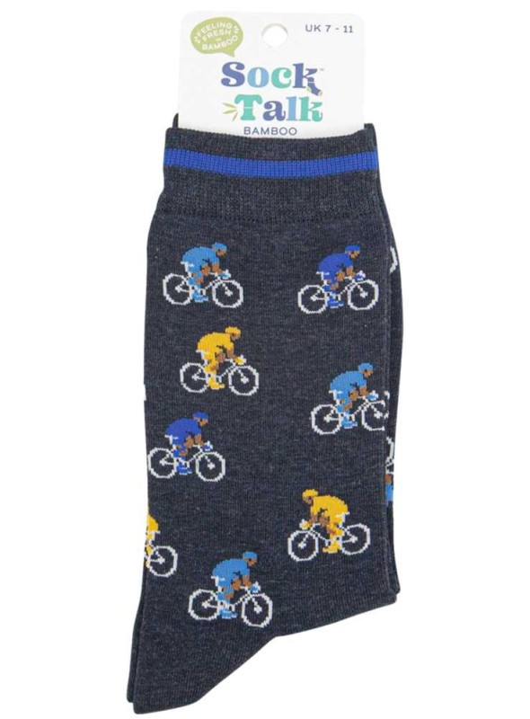 Bambus strømper med cykler, herre, fra Sock Talk