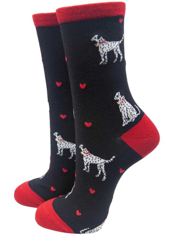 Bambus strømper Dalmatiner, dame, fra Sock Talk