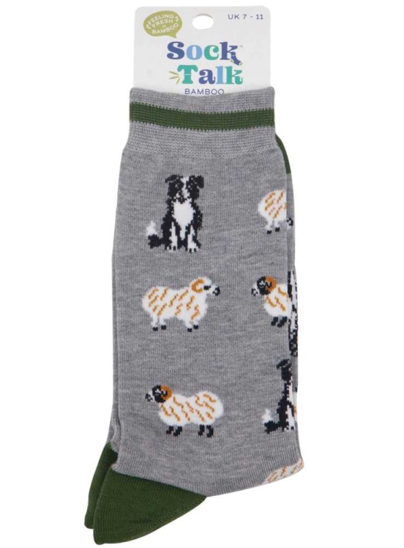 Bambus strømper Border Collie, herre, fra Sock Talk