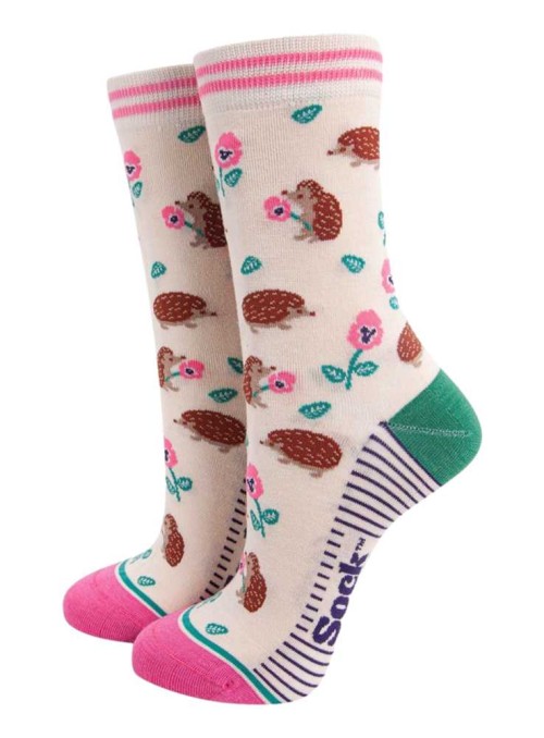 Bambus strømper pindsvin, dame, fra Sock Talk