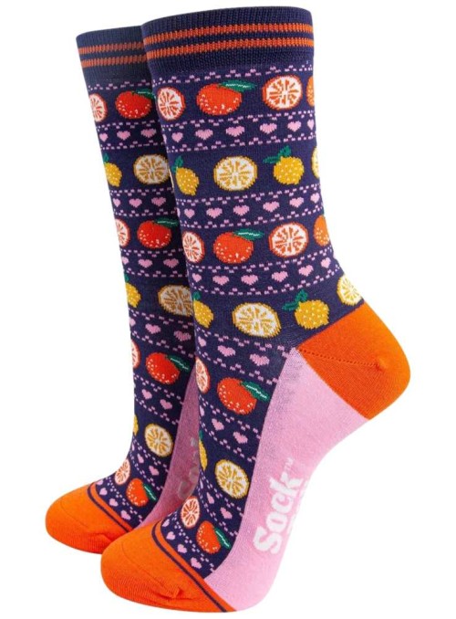 Bambus strømper citrus, dame, fra Sock Talk