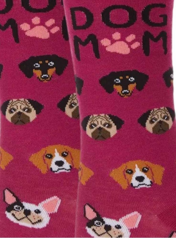 Bambusstrømper dame med hunde Dog Mom